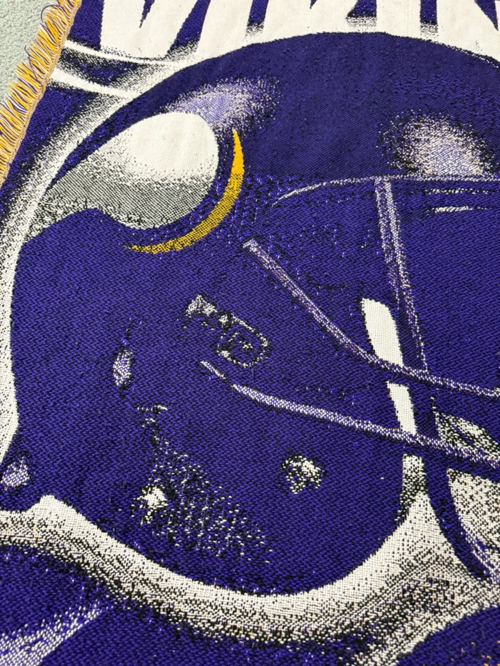 Minnesota Vikings Tapestry Throw Blanket W/ Fringe - 40" X 50" - Picture 3 of 7